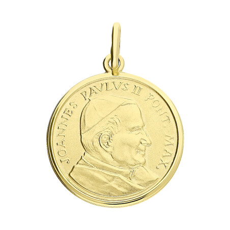 Medalik złoty z Papieżem Janem Pawłem II CB M-0839 próba 585