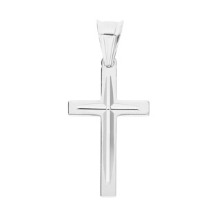 Krzyżyk srebrny gładki ramiona kwadratowe MV KD044 rod próba 925