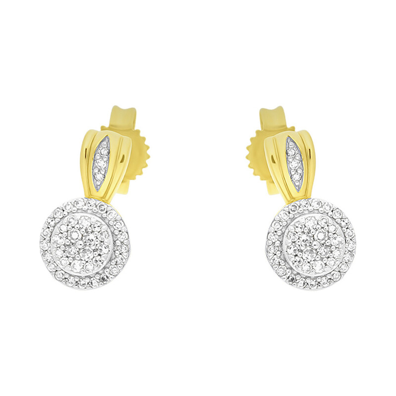 Kolczyki złote z diamentami nr KU 102219-102865