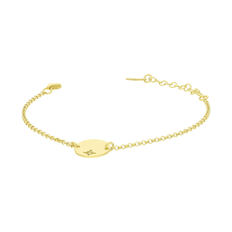 BransOLeta pOzłacana róża wiatrów na kółku /rOLO RT BR24723 GOLD próba 925