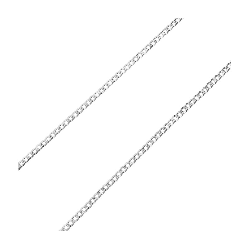Łańcuszek srebrny pancer BC 1102-080 PAVE ROD próba 925