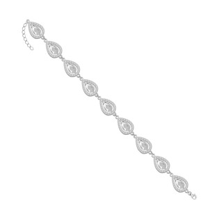 Bransoleta srebrna GRACE z kryształami Swarovski RD 744-1 crystal próba 925