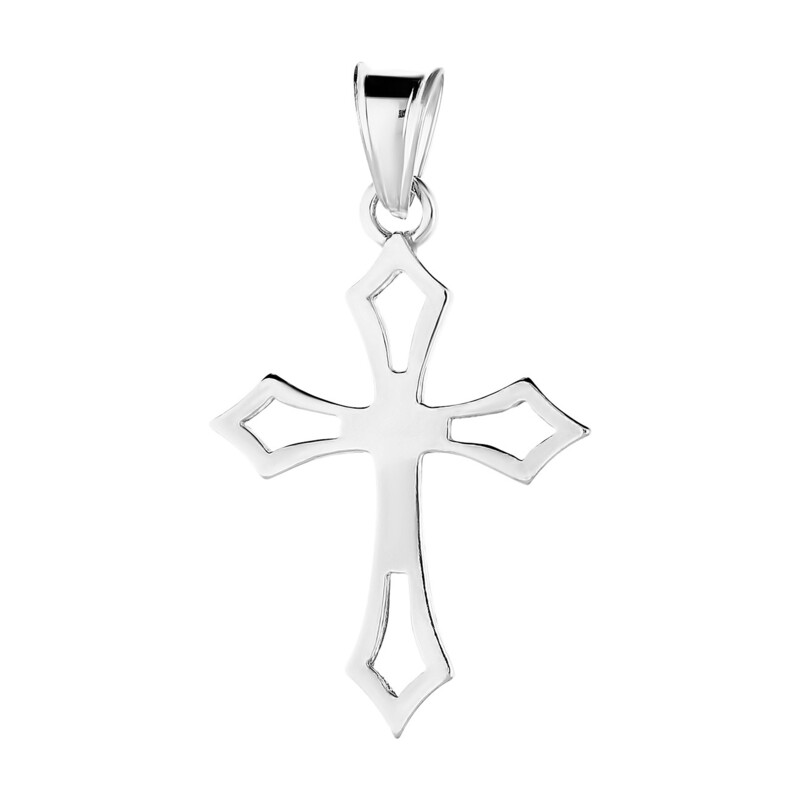 Krzyżyk srebrny w ażurowej formie MV K204 próba 925
