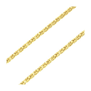 Łańcuszek pozłacany splot królewski BC 1380-100 4l GOLD próba 925
