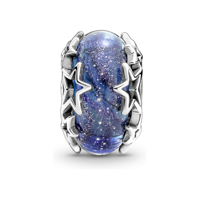 Charms Murano Błękitna galaktyka i gwiazda Pandora PE 790015C00 próba 925
