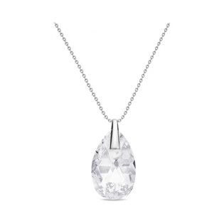 Naszyjnik srebrny SPARK z białym kryształem Swarovski CQ N656522C próba 925
