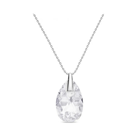 Naszyjnik srebrny SPARK z białym kryształem Swarovski CQ N656522C próba 925