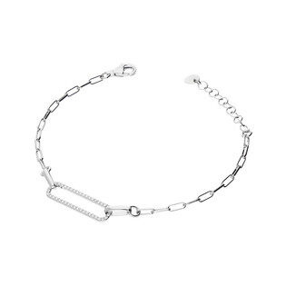 Bransoleta srebrna CHARMING prostokąt z cyrkoniami  PW375-1 próba 925