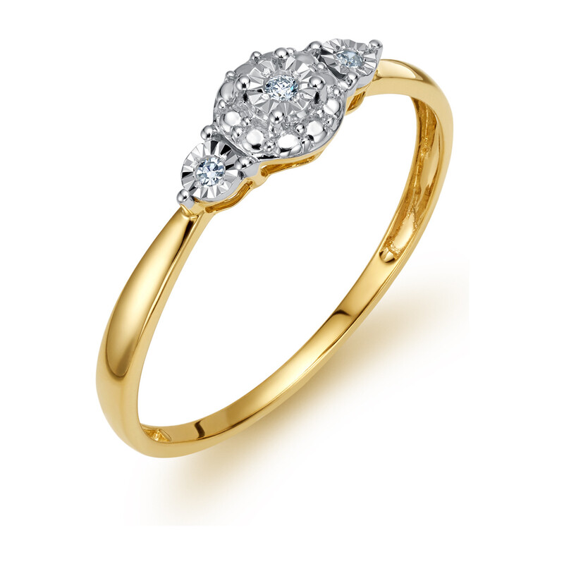 Pierścionek NOBLE Magic-0,02ct LC JR11002 Y próba 585