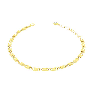 Bransoleta złota z owalami z X AR ICNCB0328-DCW próba 375