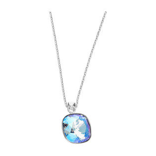 Naszyjnik srebrny SPARK z niebieskim kryształem Swarovski CQ NN447010LSASH próba 925