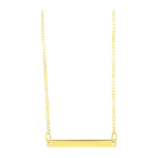 Naszyjnik złoty z gładką blaszką/rolo OS 249-09558-CL próba 585