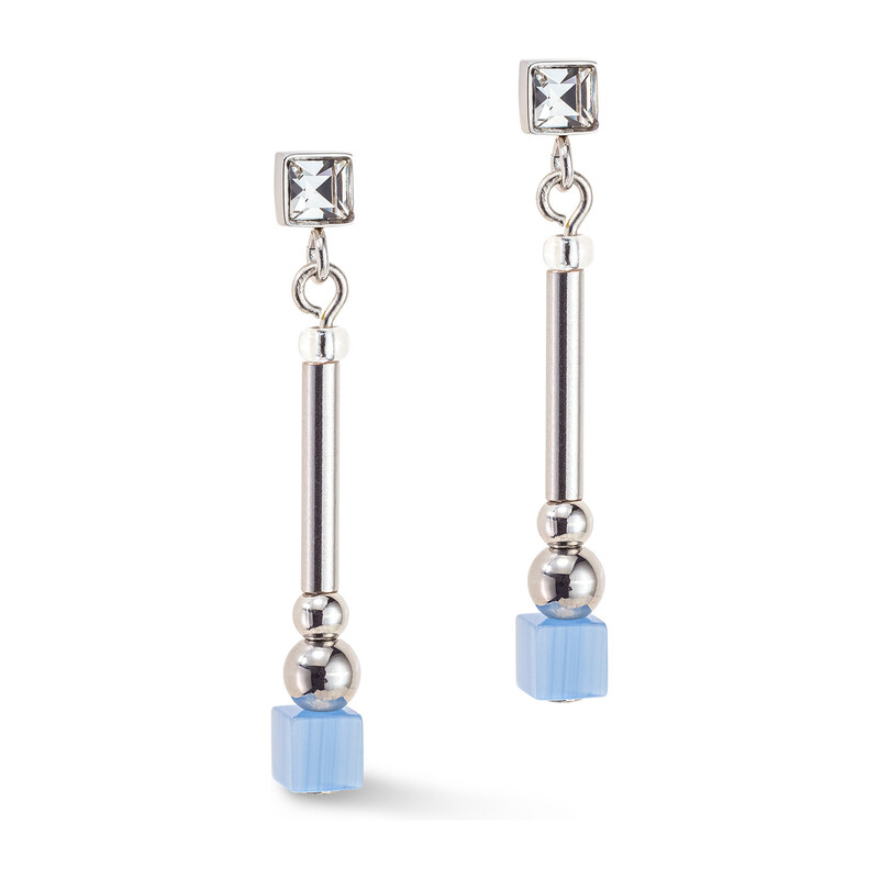 Kolczyki Coeur De Lion 752 Light Blue-Ros CT 5088-21-0752