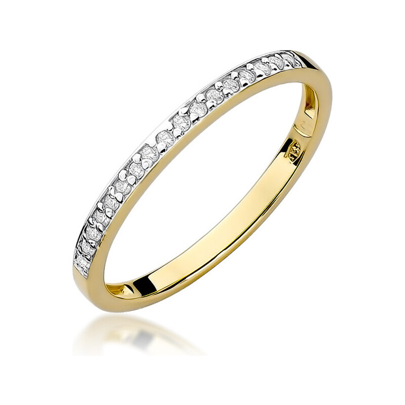 Pierścionek RINGS-0,09ct BE W-306-09 Miłości próba 585
