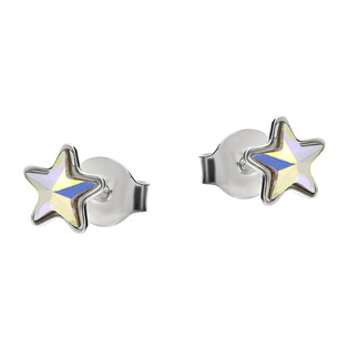 Kolczyki srebrne SPARK z kryształem Swarovski  Astral CQ K28165AB próba 925