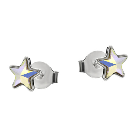 Kolczyki srebrne SPARK z kryształem Swarovski  Astral CQ K28165AB próba 925