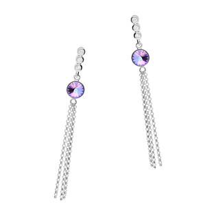Kolczyki srebrne SPARK Ballena z kryształem Swarovski CQ KC1122SS29VL próba 925