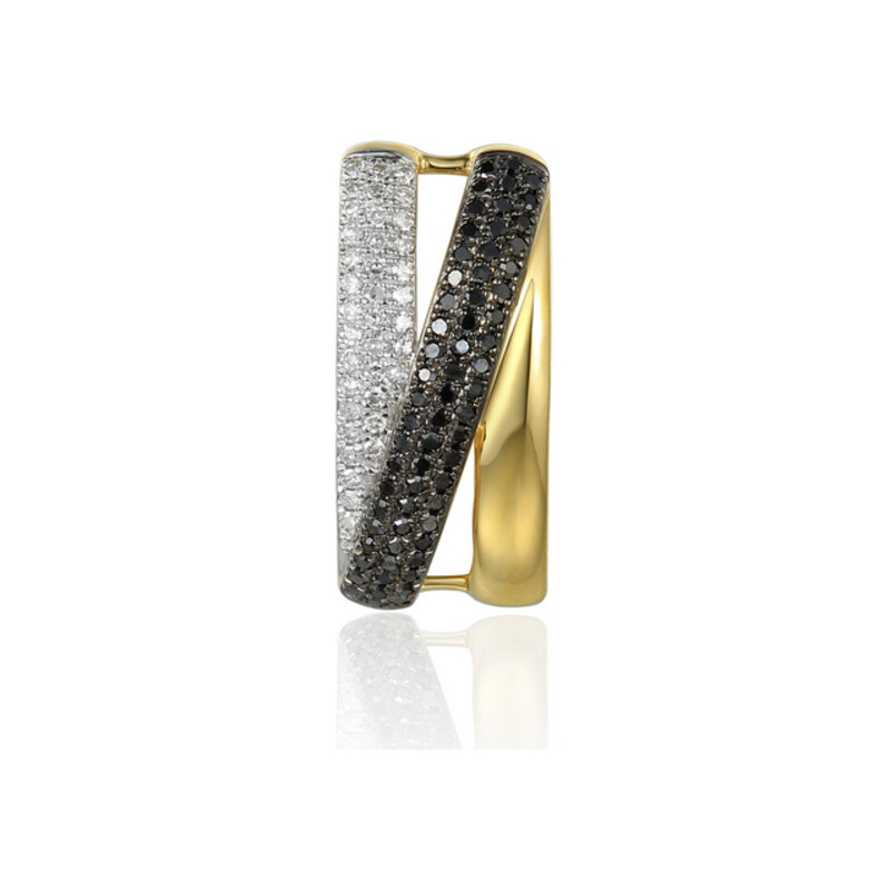Zawieszka DUBAJ 0,10ct cz.bryl.0,18ct AW 73625 YW b+cz diamenty próba 585