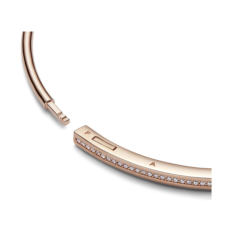 Bransoletka typu bangle pavé Pandora Signature I-D 582313C01