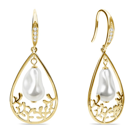 Kolczyki SPARK Caresse Gold CQ KWFG584312W próba 925