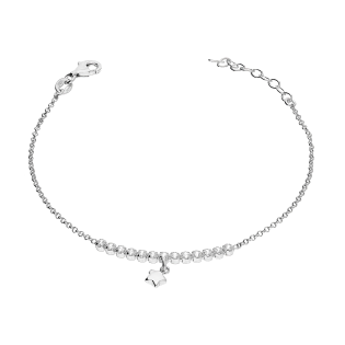 Stříbrný Náramek se Zirkony a Hvězdičkou ryzost 925 | iSezam.cz