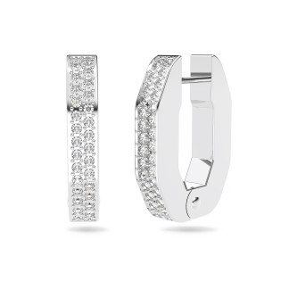 Kolczyki Swarovski Dextera Kreole Ośmiokątne - JubilerSezam.pl