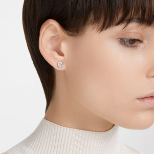Kolczyki Swarovski Constella Różowe Złoto 5638801 - JubilerSezam.pl