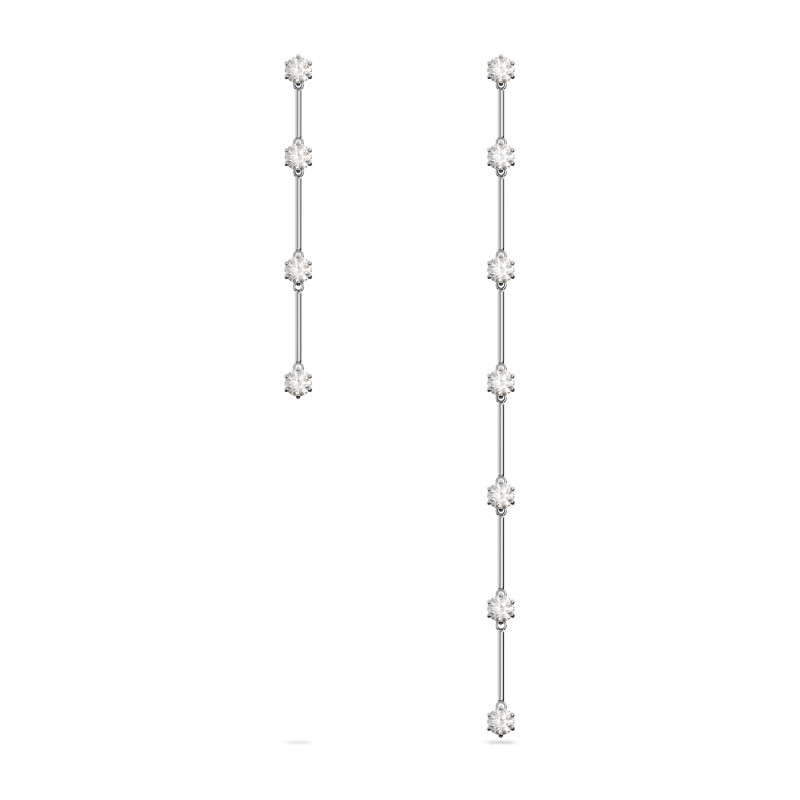 Kolczyki Swarovski Constella Asymetryczne Rodowane - JubilerSezam.pl