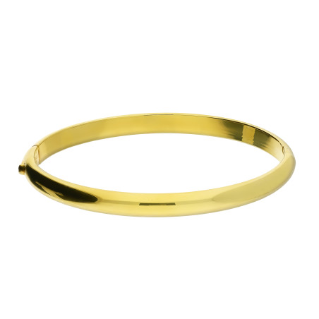 Bransoleta pozłacana bangla gładka 6mm półokrągła M3-013 GOLD próba 925