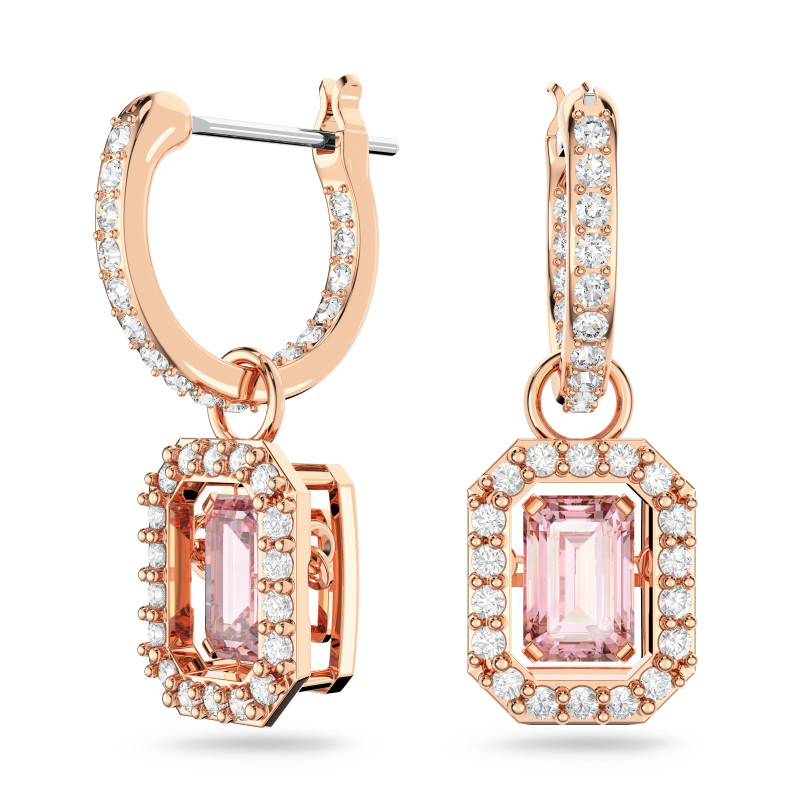 Różowe kolczyki Millenia Swarovski 5649474 - JubilerSezam.pl