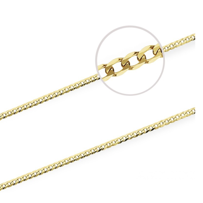 Zlatý řetízek panceř 3 mm ryzost 375 | iSezam.cz
