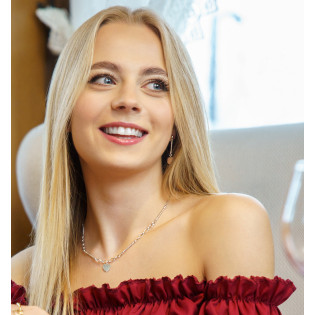 Stříbrný náhrdelník srdce | iSezam.cz