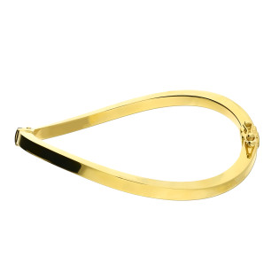Náramek bangle 4mm stříbro 925 pozlacený | iSezam.cz
