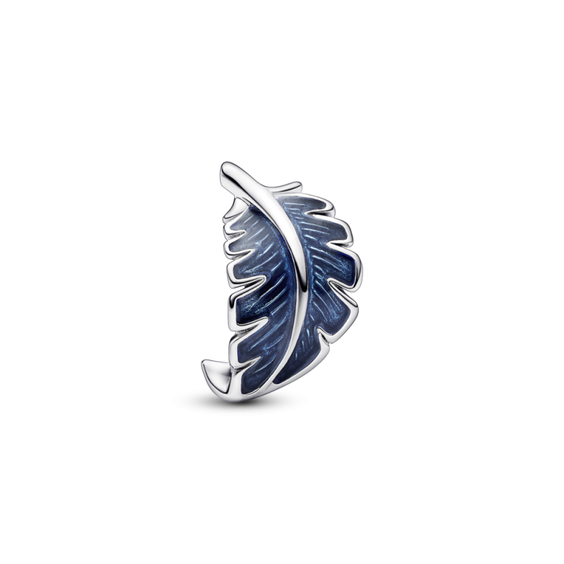 Charms Pandora Niebieskie zakrzywione pióro PE 792576C01