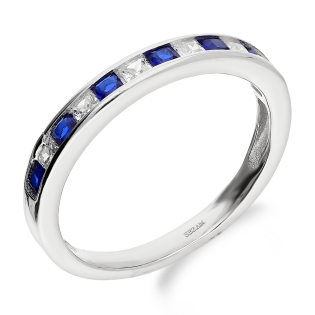 Stříbrný prsten Rings se zirkony | iSezam.cz