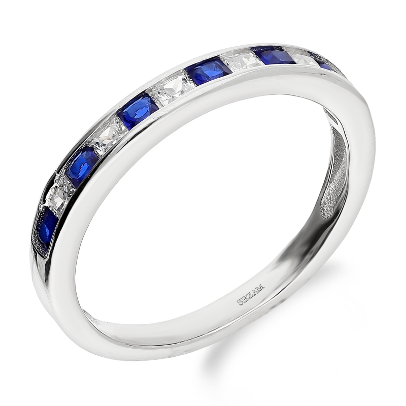 Stříbrný prsten Rings se zirkony | iSezam.cz