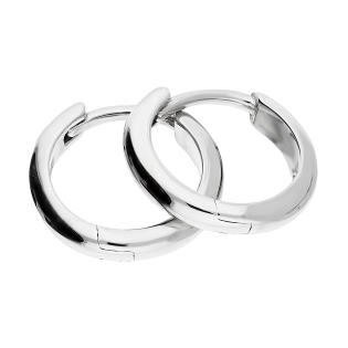 Stříbrné kruhové náušnice 12mm ryzost 925 | iSezam.cz