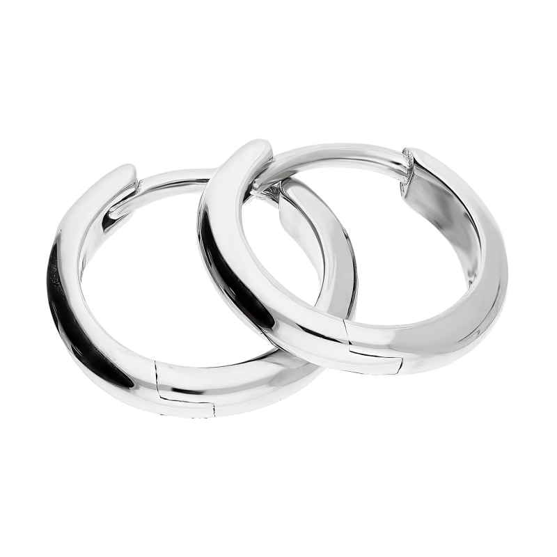 Stříbrné kruhové náušnice 12mm ryzost 925 | iSezam.cz