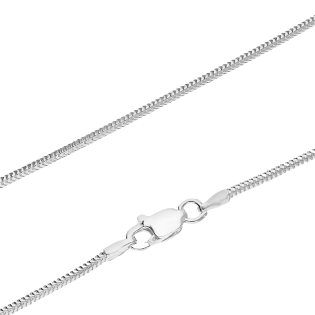 Stříbrný řetízek snake rhodovaný ryzost 925 | iSezam.cz