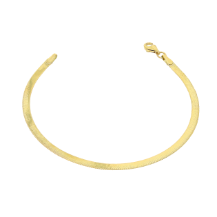 Zlatý náramek páska ryzost 585, 3mm | iSezam.cz