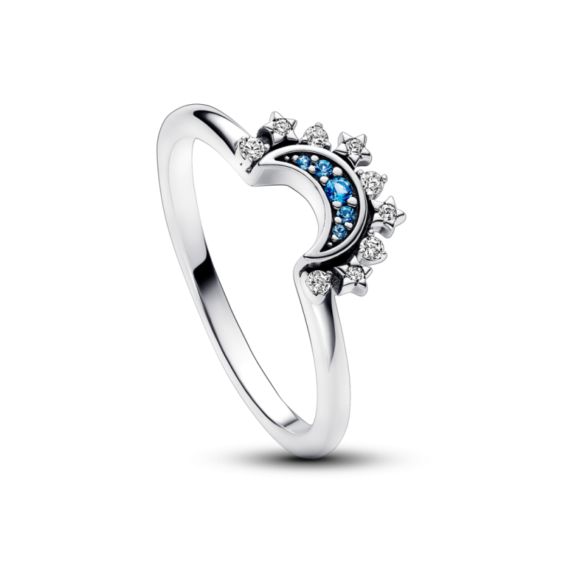 Lesklý prsten Nebeský Měsíc Pandora 192675C01 ryzost 925