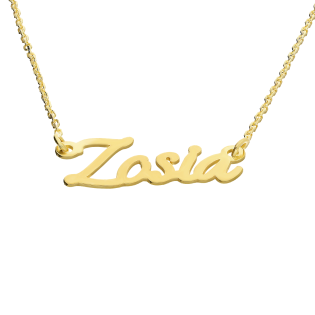 Stříbrný pozlacený náhrdelník se jménem Zosia | iSezam.cz