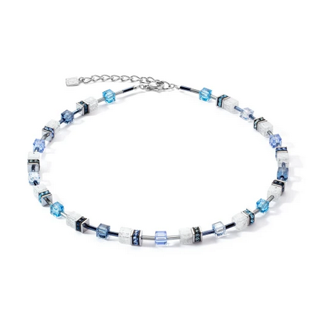 Naszyjnik Coeur de Lion Blue-White - Stal i Kryształy - JubilerSezam.pl