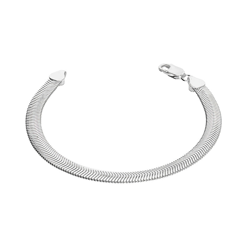 Stříbrný náramek snake ryzost 925 | iSezam.cz