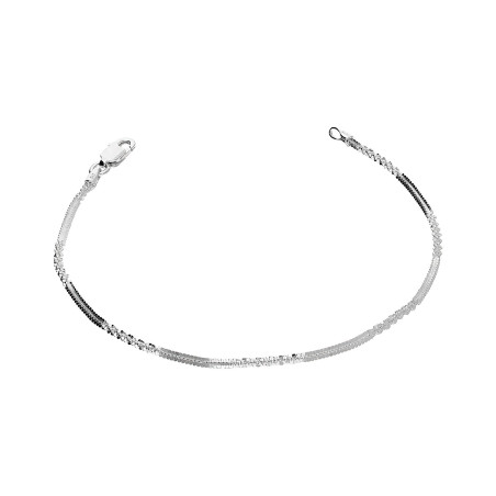 Srebrna Bransoletka Daisy Pr. 925 Rodowana - JubilerSezam.pl