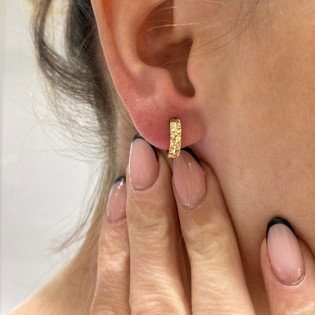 Náušnice zlaté kroužky 12mm/klikny MZ T5-E-HG-4-DC-12mm*3mm zkouška 585