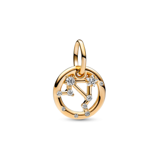 Złota Zawieszka Charms Znak Zodiaku Waga - JubilerSezam.pl