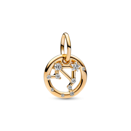 Złota Zawieszka Charms Znak Zodiaku Waga - JubilerSezam.pl