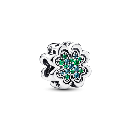 Charms Pandora Koniczynka - Srebrny rozdzielany charms - JubilerSezam.pl