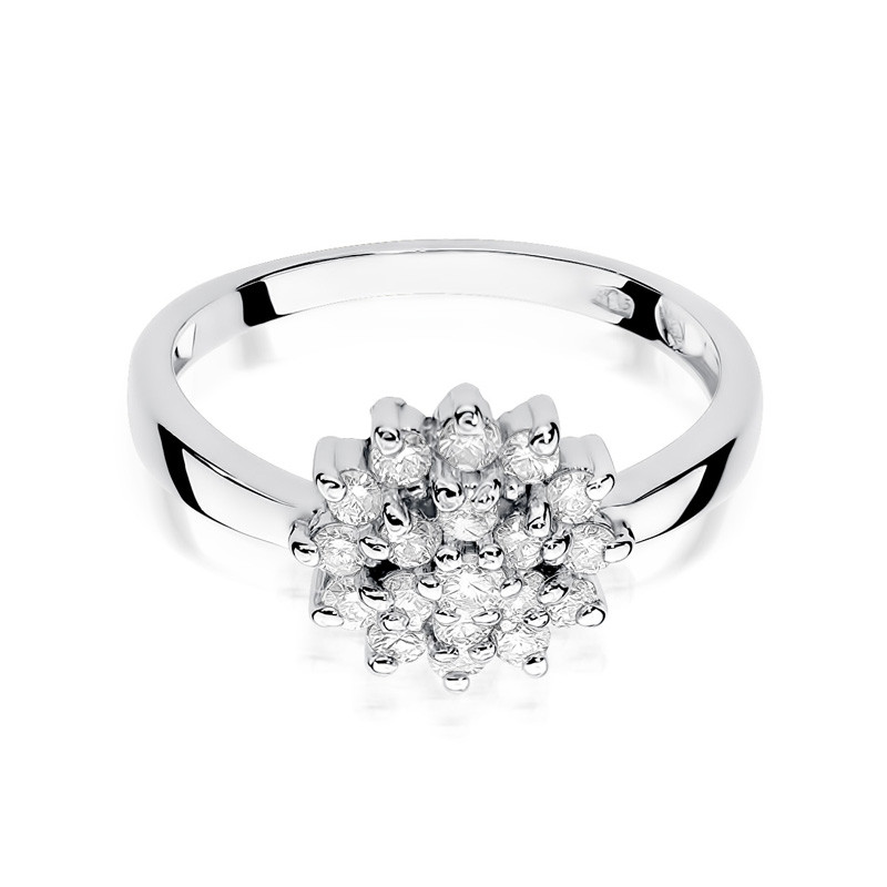 Zásnubní prsten z bílého zlata BRIDEL s diamanty BE W-004 bílé zlato ryzost 585